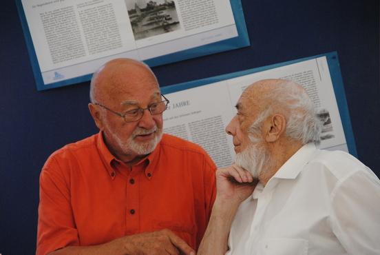 Als Architekt und Statiker der Regattastrecke Beetzsee gehören Hartmut Töpel (li.) und Horst Grätz zu den "Vätern der Regattastrecke".