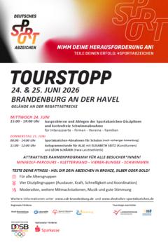 Flyer für den Tourstopp.