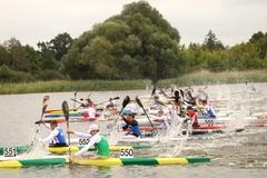 Kanuten auf dem Beetzsee