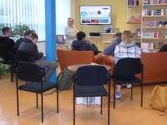 Gesprächsrunde mit Schülern