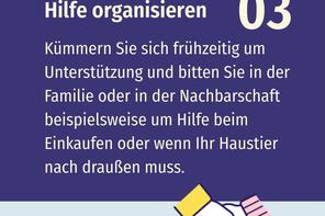 Hilfe organisieren.