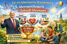 Symbolbild für Wettbewerb mit Pokal, Mann und Familie