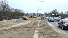 Die Baustelle Potsdamer Straße.