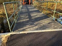 Ansicht von der neuen Beplanung der Brücke