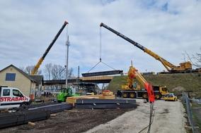 Am 9. März war die Baustellen-Welt in der Potsdamer Straße noch in Ordnung. Der Aushub der Brücke gelang nach Plan.