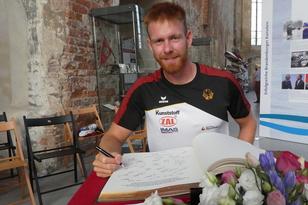 Weltmeisterempfang: Zu den Top-Athleten, die sich in das Goldene Buch der Stadt eintragen durften, gehörte auch der für den KC Potsdam startende frisc