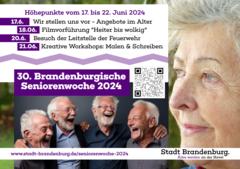 Plakat zur Seniorenwoche