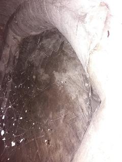 Einblick hinter die Vermauerung der Chornische IV