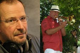 Die Posaune im Café