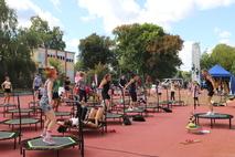 Beim Jumping-Kurs kamen alle ordentlich ins Schwitzen.