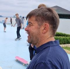 Oberbürgermeister Steffen Scheller kam zu den Finalläufen am Sonntag.