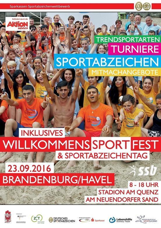 Plakat Willkommenssportfest