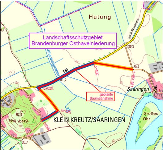 Erster Spatenstich zum Baubeginn des Teilabschnitts des Beetzsee-Havel-Radwegs zwischen Klein Kreutz und Saaringen vollzogen